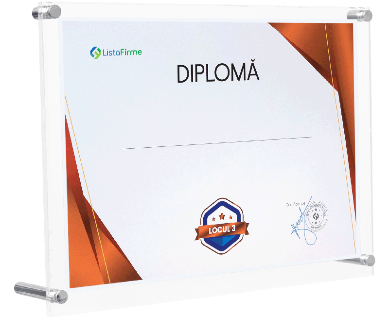 diploma locul 3 in top profit romania intreprinderi cu capital romanesc, sectorul 1, domeniul 4652: comert cu ridicata de componente si echipamente electronice si de telecomunicatii